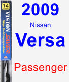 Passenger Wiper Blade for 2009 Nissan Versa - Vision Saver