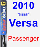 Passenger Wiper Blade for 2010 Nissan Versa - Vision Saver