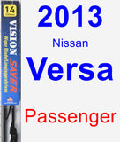 Passenger Wiper Blade for 2013 Nissan Versa - Vision Saver