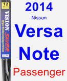 Passenger Wiper Blade for 2014 Nissan Versa Note - Vision Saver