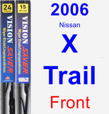 Front Wiper Blade Pack for 2006 Nissan X-Trail - Vision Saver