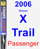 Passenger Wiper Blade for 2006 Nissan X-Trail - Vision Saver