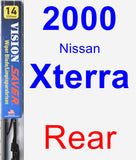 Rear Wiper Blade for 2000 Nissan Xterra - Vision Saver