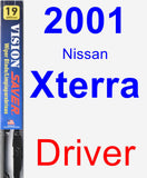 Driver Wiper Blade for 2001 Nissan Xterra - Vision Saver