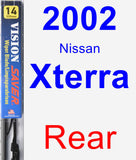 Rear Wiper Blade for 2002 Nissan Xterra - Vision Saver