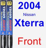 Front Wiper Blade Pack for 2004 Nissan Xterra - Vision Saver