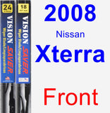 Front Wiper Blade Pack for 2008 Nissan Xterra - Vision Saver