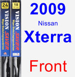 Front Wiper Blade Pack for 2009 Nissan Xterra - Vision Saver