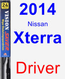 Driver Wiper Blade for 2014 Nissan Xterra - Vision Saver