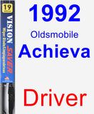 Driver Wiper Blade for 1992 Oldsmobile Achieva - Vision Saver