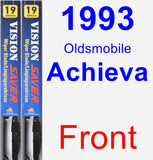 Front Wiper Blade Pack for 1993 Oldsmobile Achieva - Vision Saver