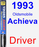 Driver Wiper Blade for 1993 Oldsmobile Achieva - Vision Saver