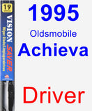 Driver Wiper Blade for 1995 Oldsmobile Achieva - Vision Saver