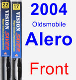 Front Wiper Blade Pack for 2004 Oldsmobile Alero - Vision Saver