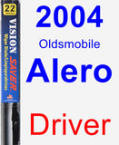 Driver Wiper Blade for 2004 Oldsmobile Alero - Vision Saver