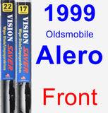 Front Wiper Blade Pack for 1999 Oldsmobile Alero - Vision Saver