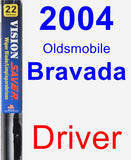 Driver Wiper Blade for 2004 Oldsmobile Bravada - Vision Saver