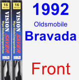 Front Wiper Blade Pack for 1992 Oldsmobile Bravada - Vision Saver