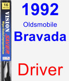 Driver Wiper Blade for 1992 Oldsmobile Bravada - Vision Saver