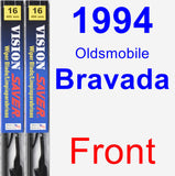 Front Wiper Blade Pack for 1994 Oldsmobile Bravada - Vision Saver