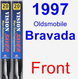 Front Wiper Blade Pack for 1997 Oldsmobile Bravada - Vision Saver