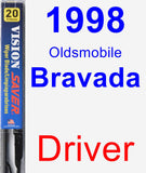 Driver Wiper Blade for 1998 Oldsmobile Bravada - Vision Saver