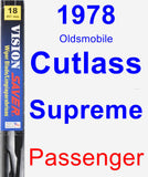 Passenger Wiper Blade for 1978 Oldsmobile Cutlass Supreme - Vision Saver