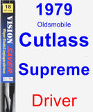 Driver Wiper Blade for 1979 Oldsmobile Cutlass Supreme - Vision Saver