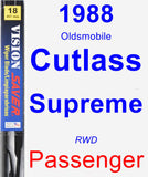 Passenger Wiper Blade for 1988 Oldsmobile Cutlass Supreme - Vision Saver