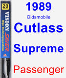 Passenger Wiper Blade for 1989 Oldsmobile Cutlass Supreme - Vision Saver