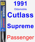 Passenger Wiper Blade for 1991 Oldsmobile Cutlass Supreme - Vision Saver