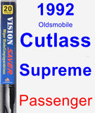 Passenger Wiper Blade for 1992 Oldsmobile Cutlass Supreme - Vision Saver