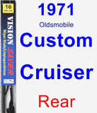 Rear Wiper Blade for 1971 Oldsmobile Custom Cruiser - Vision Saver