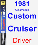 Driver Wiper Blade for 1981 Oldsmobile Custom Cruiser - Vision Saver