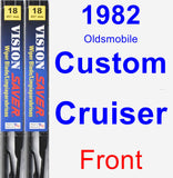 Front Wiper Blade Pack for 1982 Oldsmobile Custom Cruiser - Vision Saver