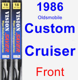 Front Wiper Blade Pack for 1986 Oldsmobile Custom Cruiser - Vision Saver