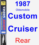 Rear Wiper Blade for 1987 Oldsmobile Custom Cruiser - Vision Saver