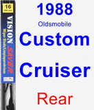 Rear Wiper Blade for 1988 Oldsmobile Custom Cruiser - Vision Saver