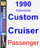 Passenger Wiper Blade for 1990 Oldsmobile Custom Cruiser - Vision Saver