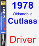 Driver Wiper Blade for 1978 Oldsmobile Cutlass - Vision Saver