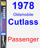 Passenger Wiper Blade for 1978 Oldsmobile Cutlass - Vision Saver