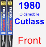 Front Wiper Blade Pack for 1980 Oldsmobile Cutlass - Vision Saver