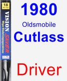 Driver Wiper Blade for 1980 Oldsmobile Cutlass - Vision Saver