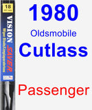 Passenger Wiper Blade for 1980 Oldsmobile Cutlass - Vision Saver