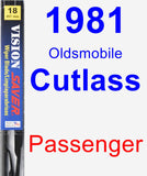 Passenger Wiper Blade for 1981 Oldsmobile Cutlass - Vision Saver