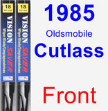 Front Wiper Blade Pack for 1985 Oldsmobile Cutlass - Vision Saver