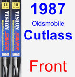 Front Wiper Blade Pack for 1987 Oldsmobile Cutlass - Vision Saver