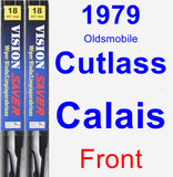 Front Wiper Blade Pack for 1979 Oldsmobile Cutlass Calais - Vision Saver