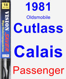 Passenger Wiper Blade for 1981 Oldsmobile Cutlass Calais - Vision Saver