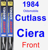 Front Wiper Blade Pack for 1984 Oldsmobile Cutlass Ciera - Vision Saver